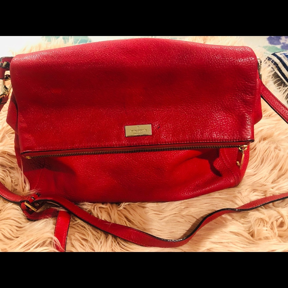 Kate Spade red leather bag
